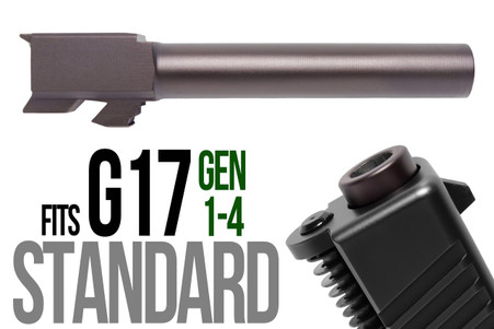 Combat Armory barrel Fits Glock 17  9mm Match Barrel in Plum