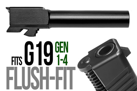 Combat Armory barrel Fits Glock 19 9mm Flush Fit Barrel — image 2