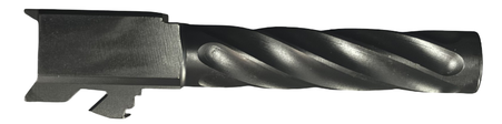Combat Armory Barrel Fits Glock 19 9mm Match Chunky Spiral Fluted Barrel in Black — image 2