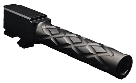 Combat Armory Barrel Fits Glock 19 9mm Match Diamond Weave Fluted Barrel in Black — image 2
