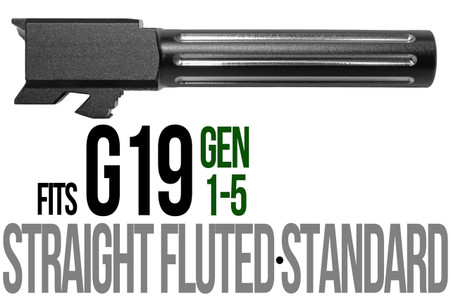 Combat Armory Barrel Fits Glock 19 9mm Match Straight Fluted Barrel 2 Tone — image 2