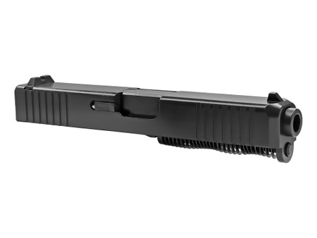 Combat Armory Slide Fits Glock 19 Gen3 Fully Assembled Rounded Edges Tapered Nose Black Nitride