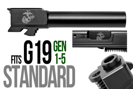 Marines Logo Combat Armory barrel Fits Glock 19 9mm Match Grade Barrel — image 2