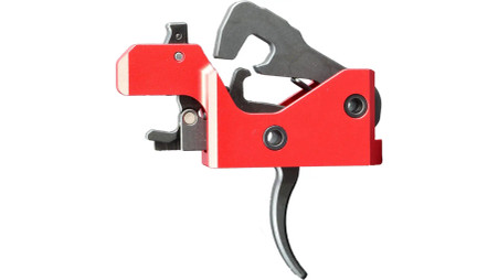 The Triggered Company The LAT AR-15  3 Position Drop In Active Reset Device Rifle Trigger w/ Single Side Safety Selector in Red 17-4 Stainless Steel Trigger Pull Weight  3 - 3.5 lb